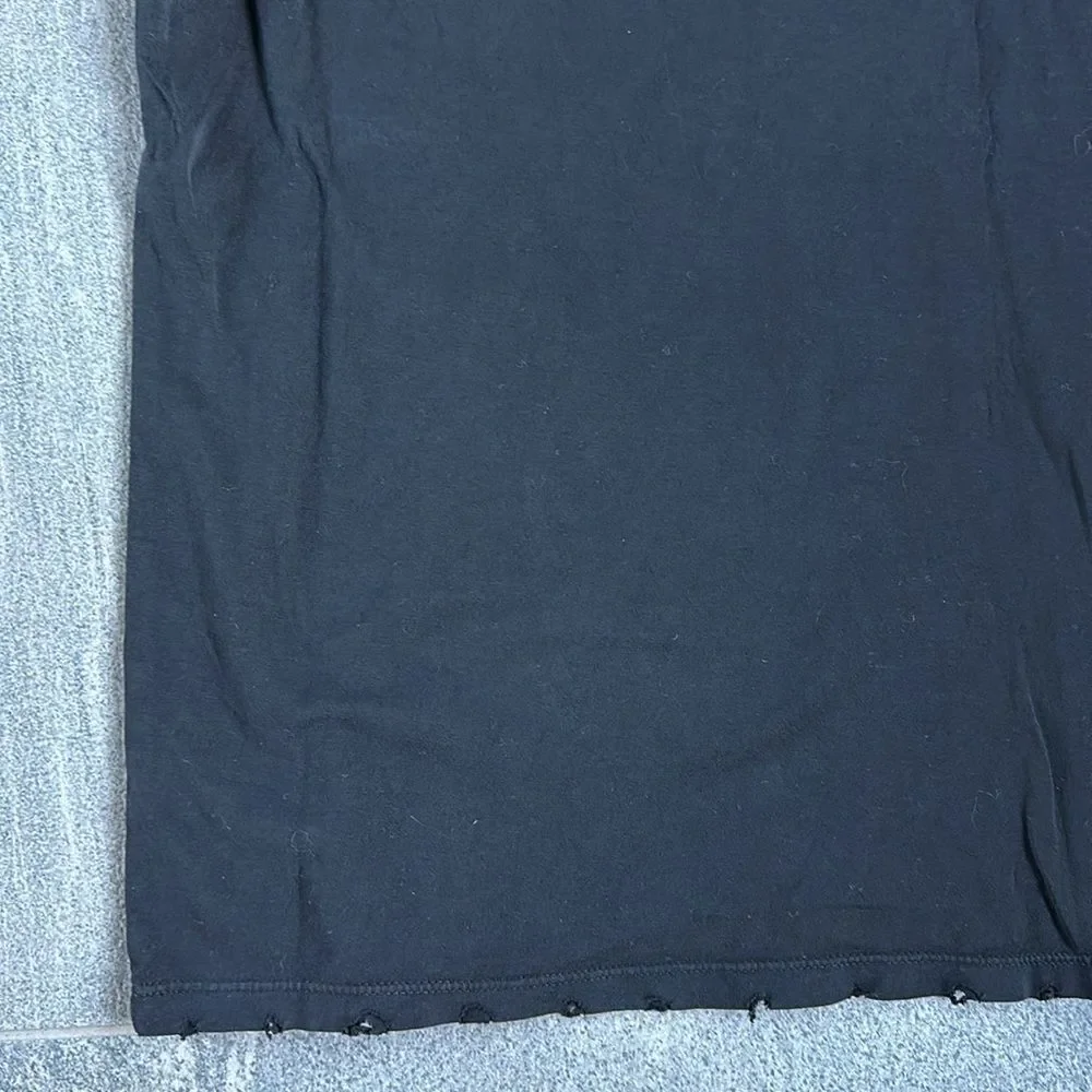 NWOT Recycled Karma “LONE” Howling Wolf Graphic Tee in Black Short Cuff Sleeve S - Picture 11 of 15